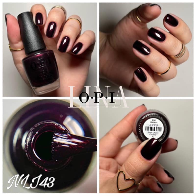 OPI - NLI43 - BLACK CHERRY CHUTNEY