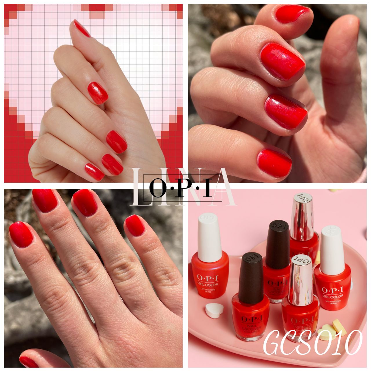 OPI - GCS010 - LEFT YOUR TEXTS ON RED