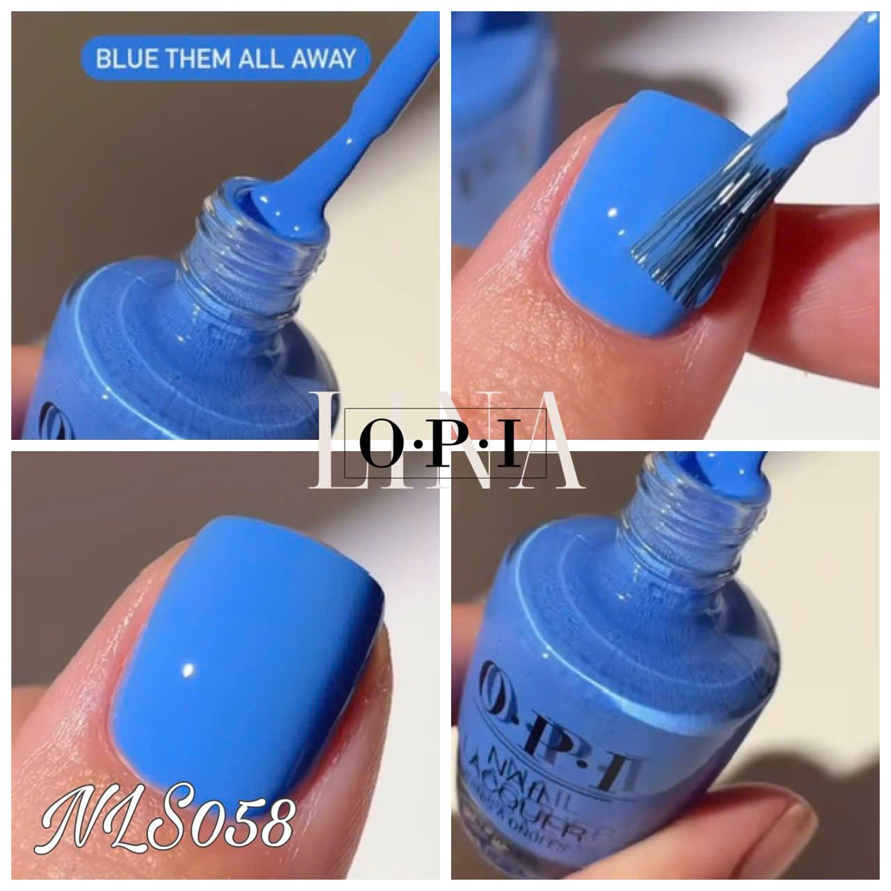 OPI - NLS058 - BLUE THEM ALL AWAY