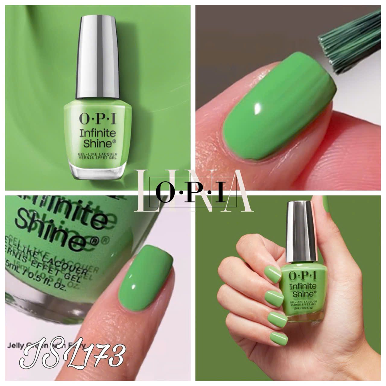 OPI - ISL173 - JELLY GREEN WITH ENVY